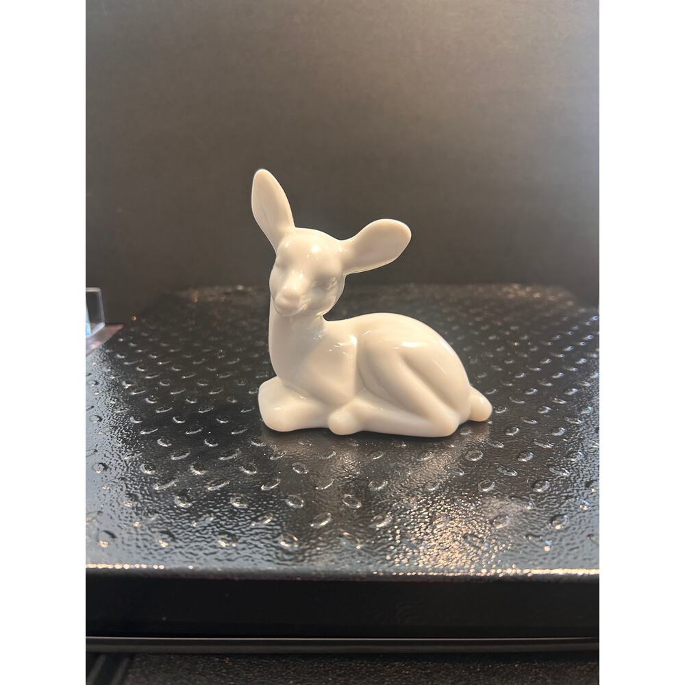 Mosser Milk Glass Deer Figurine